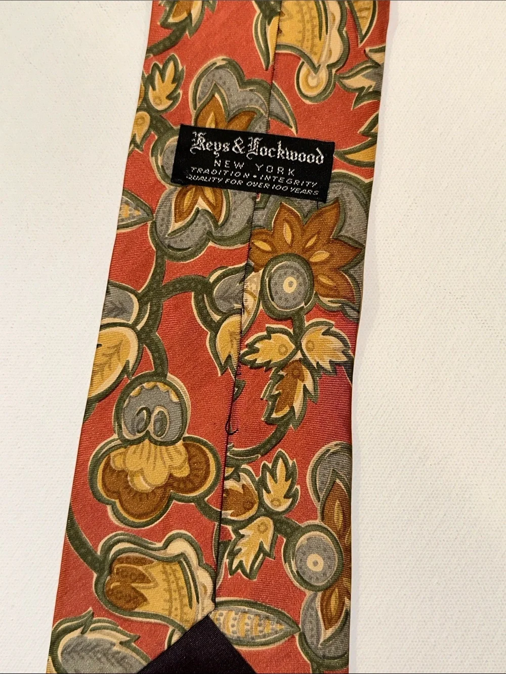 KEYS & LOCKWOOD MENS VINTAGE TIE